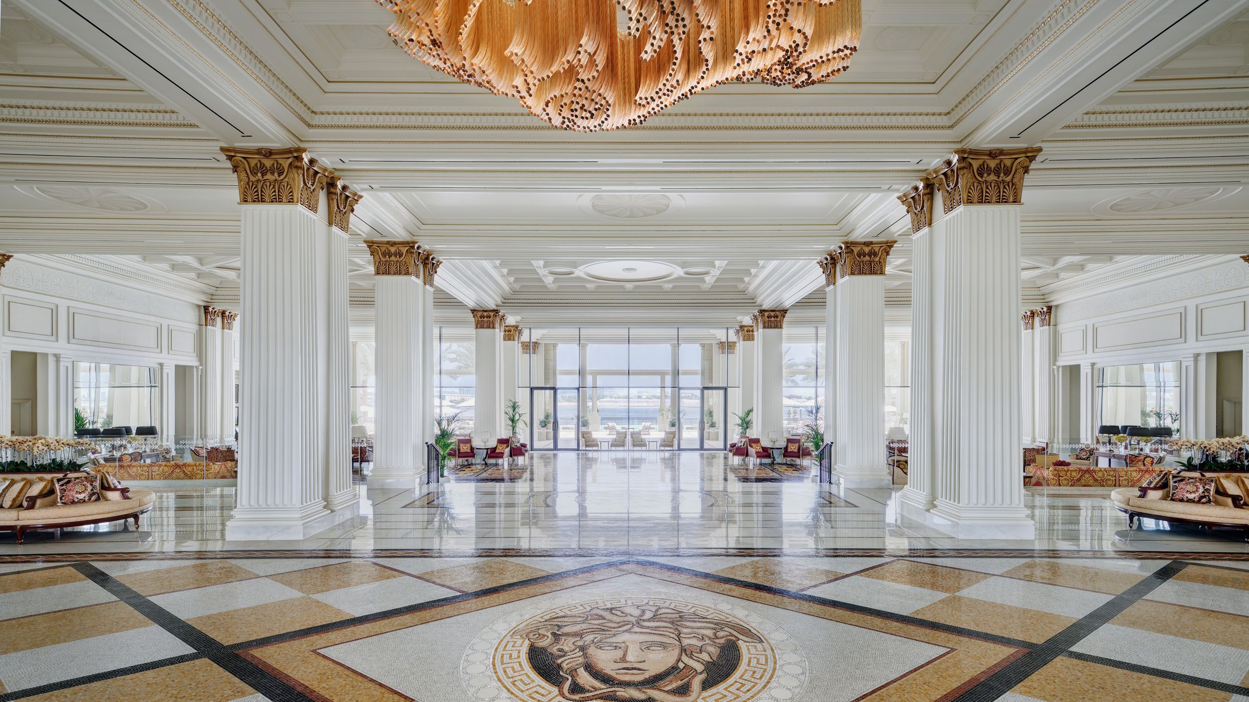 Hotel lobby interior